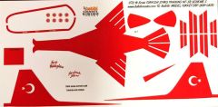 Babibi DBT01070 1/72 Türk Yıldızları Training-5, Dekal Çıkartma