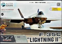 Kitty Hawk 80132 1/48 F-35C Lightning II Savaş Uçağı Demonte Plastik Maketi