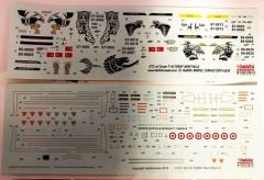Babibi DDT01018 1/72 F-16, Stencil 30-40-50-50M-50+ New, Dekal Çıkartma