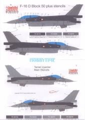 Babibi DDT01019 1/48 Turaf F-16, Filolar Karışık, Dekal Çıkartma