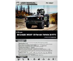 Panda Hobby 35027 1/35 M1240A1 MRAP (M-ATV) Askeri Araç Demonte Plastik Maketi