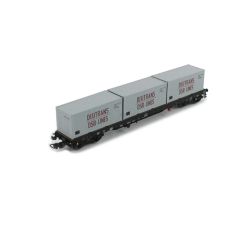 Flatcar w/3 Containers DSR DR IV - Classic Line