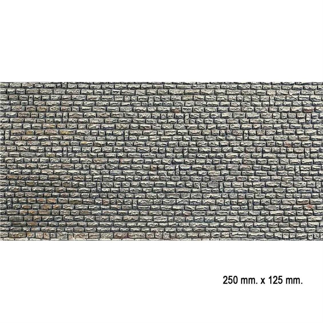 Faller 170603 1/87 DoğalTaş Duvarlı Desenli Dekor Levhası - 25 X 12,5 Cm.
