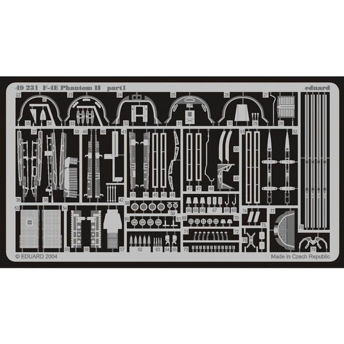 EDUARD 49231 1/48 F-4E Maket Detay Seti