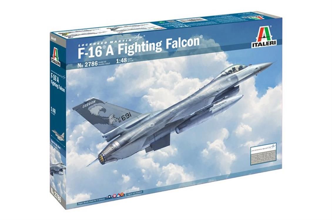 Italeri 2786S 1/48 F-16A Fighting Falcon Savaş Uçağı Demonte Plastik Maketi