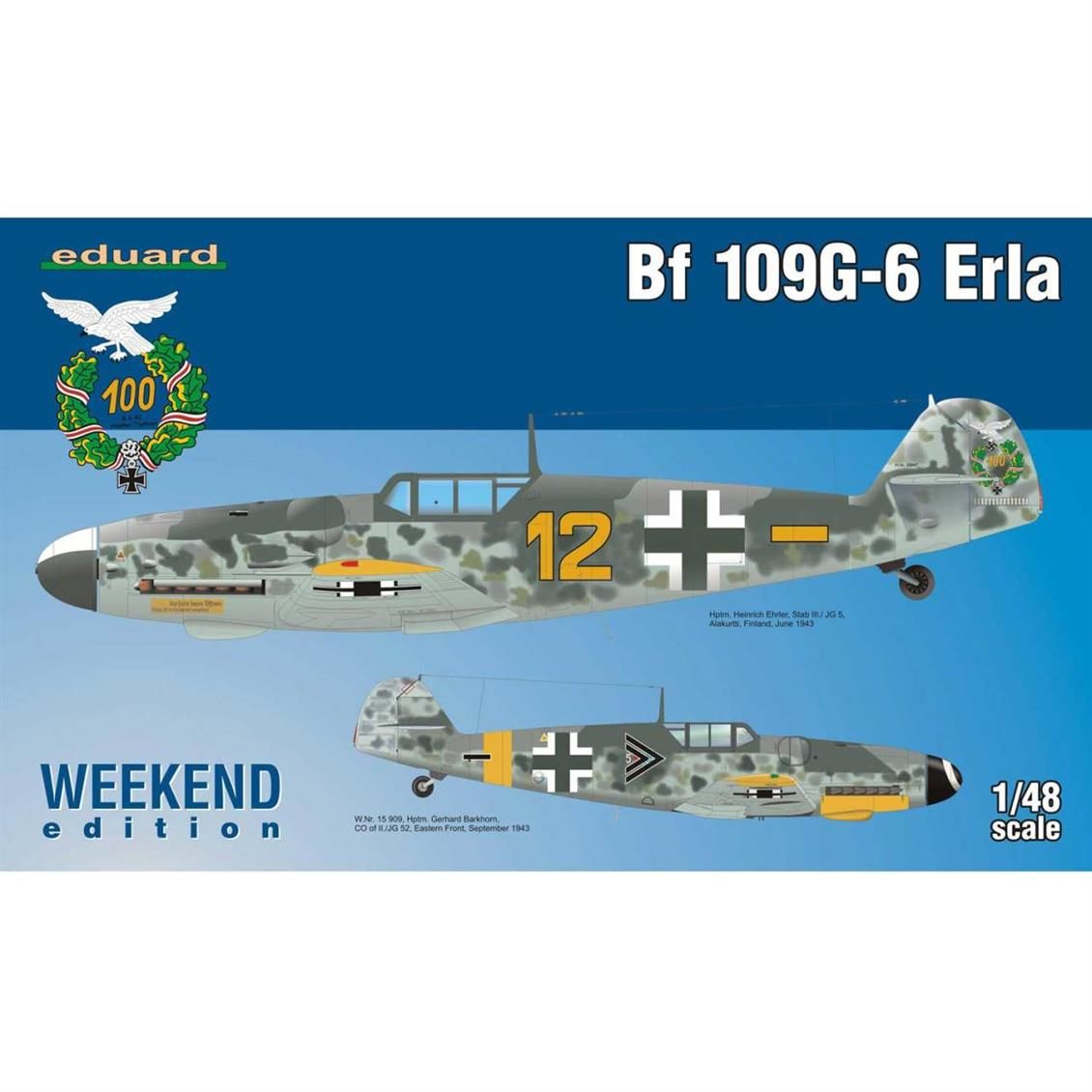 EDUARD 84142 1/48 Bf 109G-6 Erla Uçak Maketi