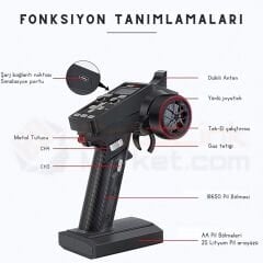 CT-6A 2.4Ghz 6 Kanal Kumanda ve Alıcı Seti