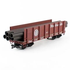 Piko 38749 1/22,5 G-D&RGW Pipe Gondola, Model Tren Yük Vagonu