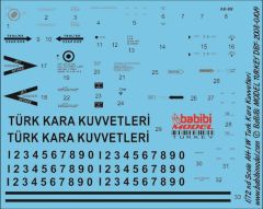 Babibi DBT01020 1/35 AH-1W Türk Kara Kuvvetleri, Dekal Çıkartma