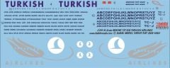 Babibi DAT01001 1/144 Thy, Boeing 737-800, Dekal Çıkartma