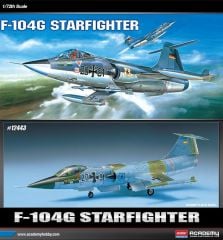 Academy 12443 1/72 F-104G Starfighter Savaş Uçağı Demonte Plastik Maketi