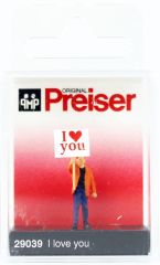 Preiser 29039 1/87 Ölçek Pankartlı Aşık Adam Figürü