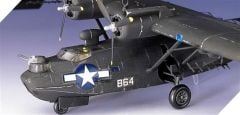 Academy 12487 1/72 PBY-5A Catalina (Siyah Kedi) Savaş Uçağı Demonte Plastik Maketi