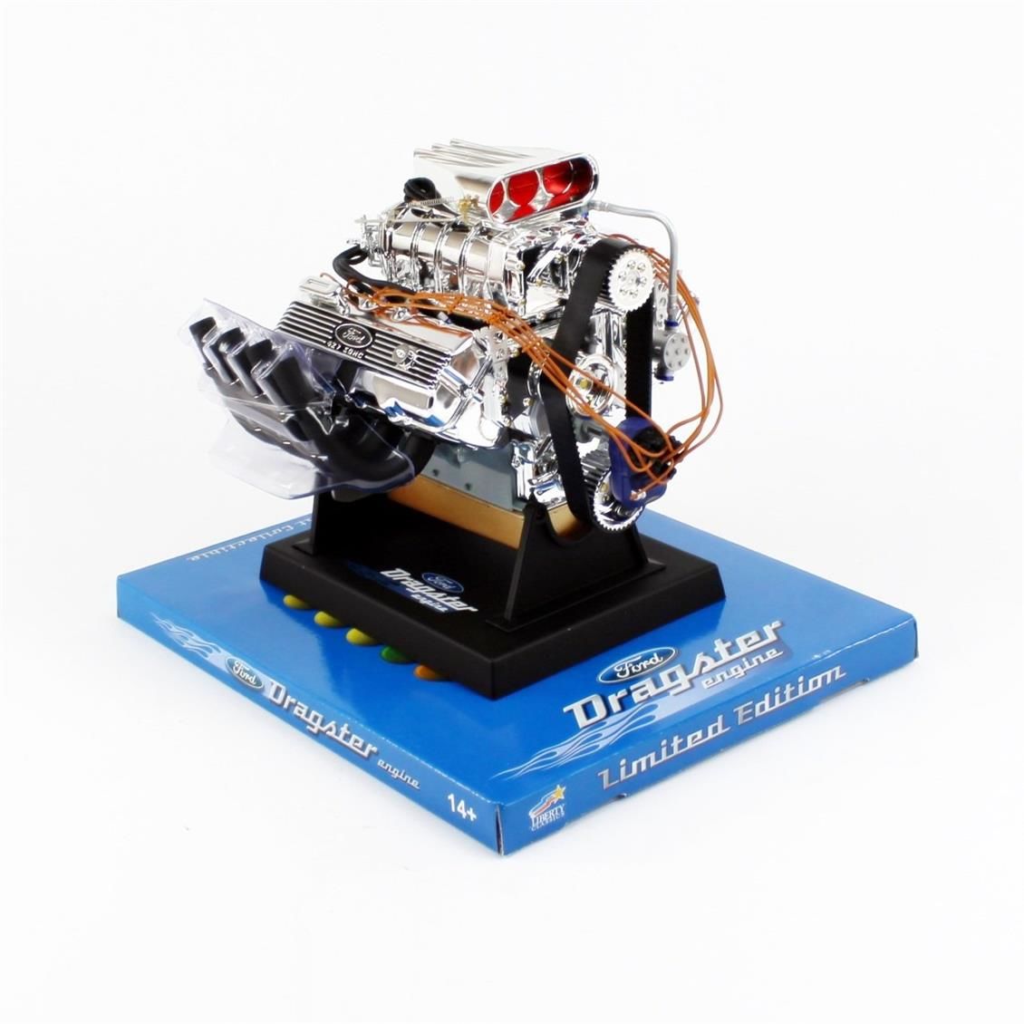Liberty Classics 84029 1/6 Ölçek Top Fuel 427 Ford Cid SOHC Dragster Motoru, Demonte Plastik Motor Maketi