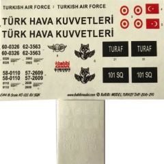 Babibi DBT01290 1/144 KC-135 Tanker, Dekal Çıkartma