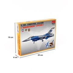 PM Model 302 1/72 F-16 Fighting Falcon Aggressor Vipers Avcı-Bombardıman Uçağı Demonte Plastik Maketi