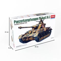 Academy 13234 1/35 Alman Orta Tankı Panzer IV (Versiyon H) Demonte Plastik Maketi