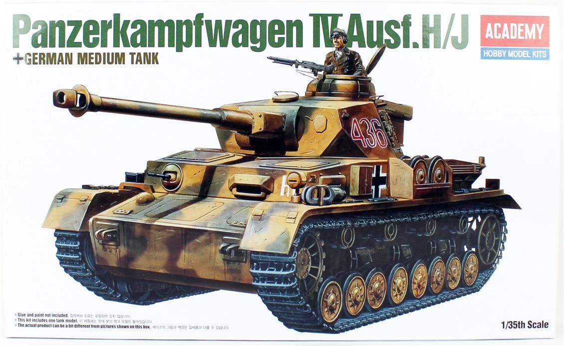 Academy 13234 1/35 Alman Orta Tankı Panzer IV (Versiyon H) Demonte Plastik Maketi