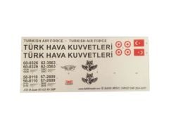 Babibi DBT01171 1/72 KC-135 Tanker, Dekal Çıkartma
