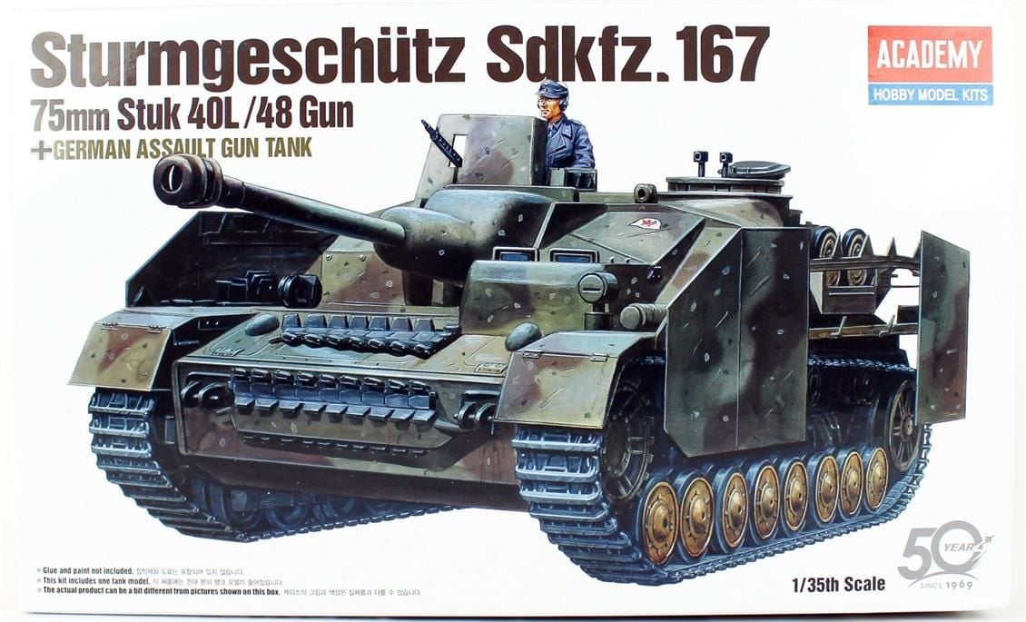 Academy 13235 1/35 Alman Sturmgeschütz IV Tank Avcısı Demonte Plastik Maketi