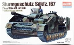 Academy 13235 1/35 Alman Sturmgeschütz IV Tank Avcısı Demonte Plastik Maketi