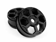 Hexcode Wheel Black for 1/8 Buggy (2pcs)