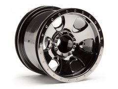 1/10-1/16 2.2'' WARLOCK WHEEL BLACK CHROME (2.2in/2pcs)