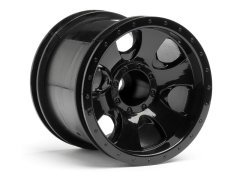 1/10-1/16 2.2'' WARLOCK WHEEL BLACK (2.2in/2pcs)
