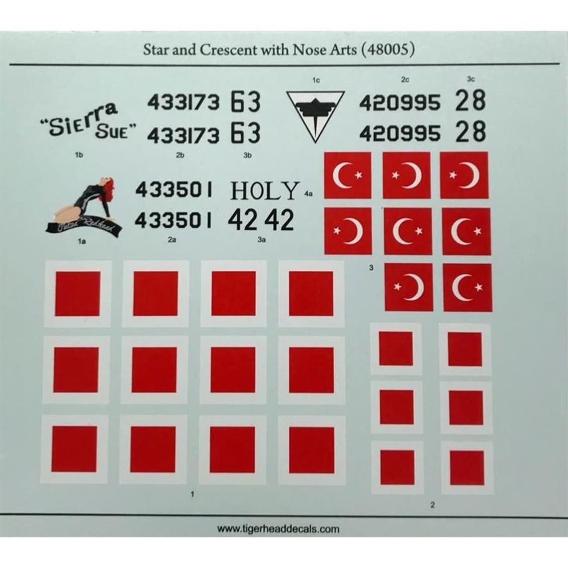 48005 1/48 Star and Crescent with Nose Arts Turkis