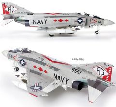 Academy 12323 1/48 USN F-4J VF-102 Diamondbacks Savaş Uçağı Demonte Plastik Maketi