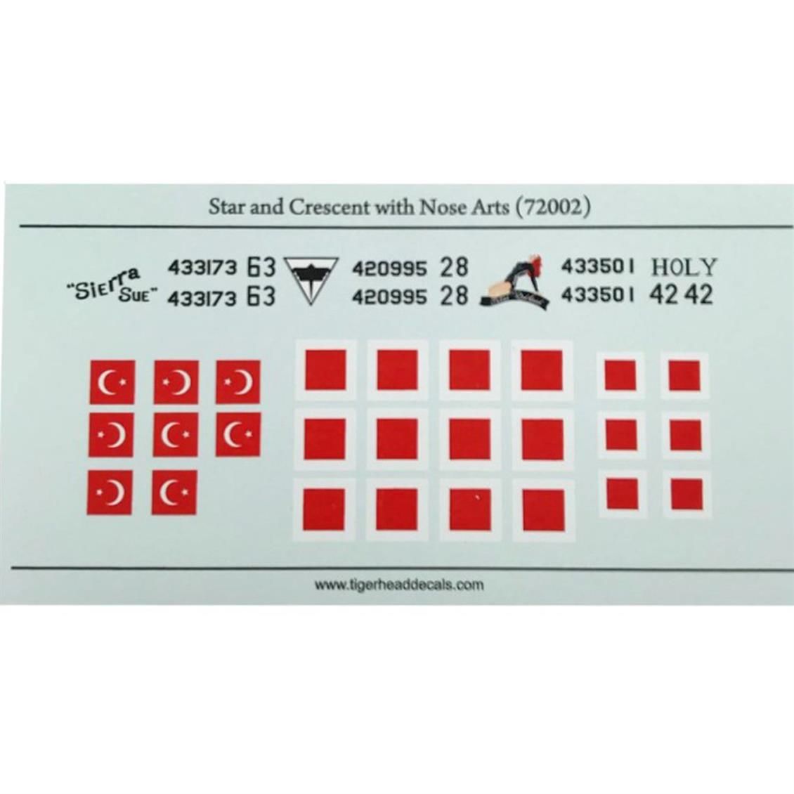 72002 1/72 Star and Crescent with Nose Arts Turkis