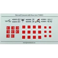 72002 1/72 Star and Crescent with Nose Arts Turkis