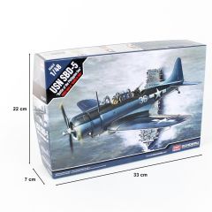 Academy 12329 1/48 USN SBD-5 (??Battle of the Philippine Sea) Savaş Uçağı Demonte Plastik Maketi