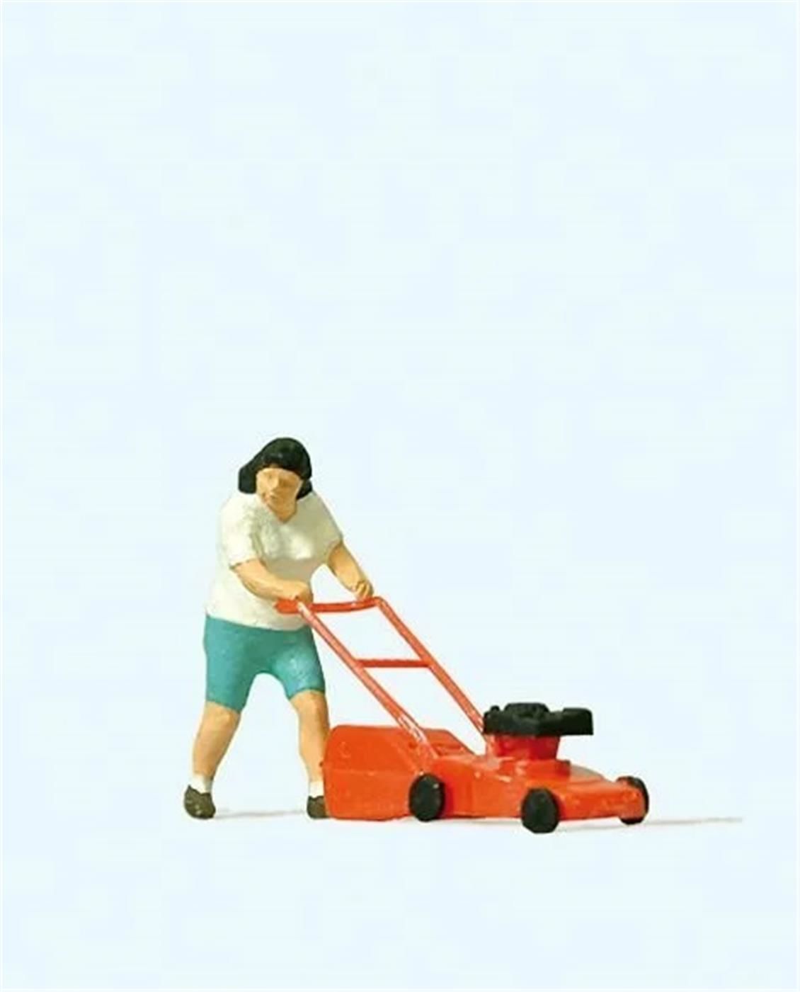 Preiser 28085 1/87 Ölçek Çim Biçme Makinalı Kadın Figürü