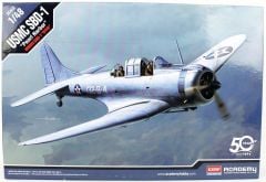 Academy 12331 1/48 USMC SBD-1 (Pearl Harbor) Savaş Uçağı Demonte Plastik Maketi