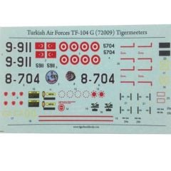 72009 1/72 Turkish Air Forces TF-104 G Tigermeeter
