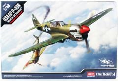 Academy 12341 1/48 USAAF P-40N (Battle ofImphal) Savaş Uçağı Demonte Plastik Maketi