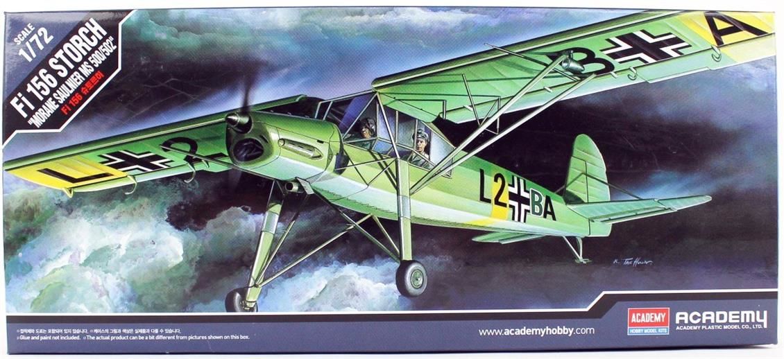 Academy 12459 1/72 Fieseler FI-156 Storch Savaş Uçağı Demonte Plastik Maketi