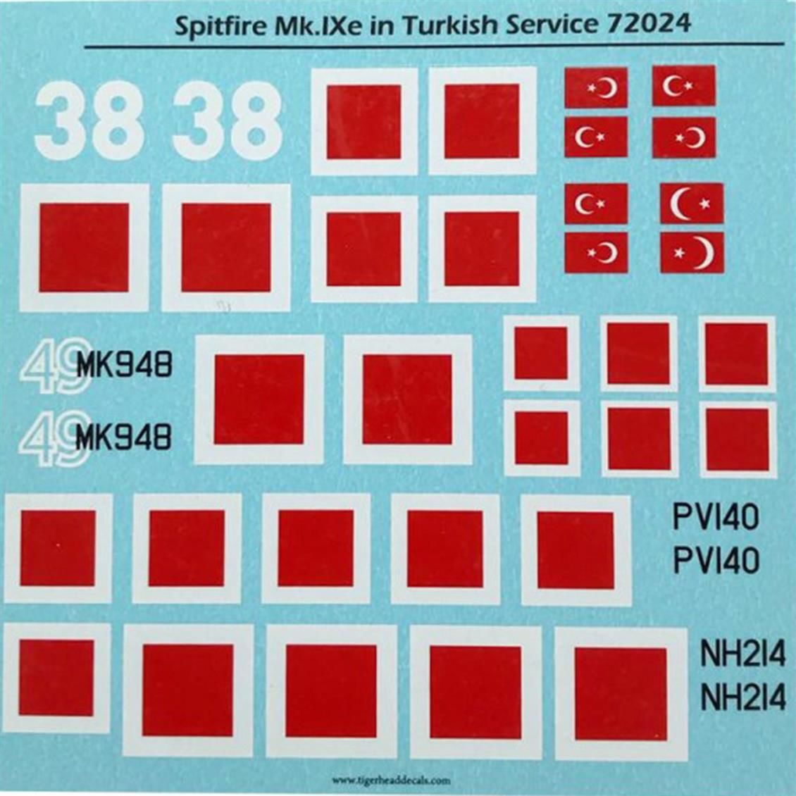 72024 1/72 Spitfire Mk.Ixe in Turkish Service