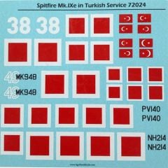 72024 1/72 Spitfire Mk.Ixe in Turkish Service