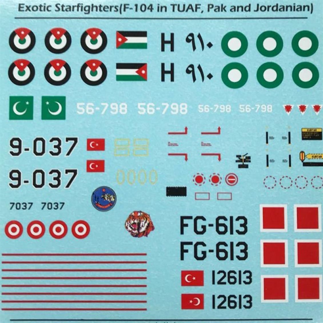 72025 1/72 Exotic Starfighters F-104 in TUAF, Pak