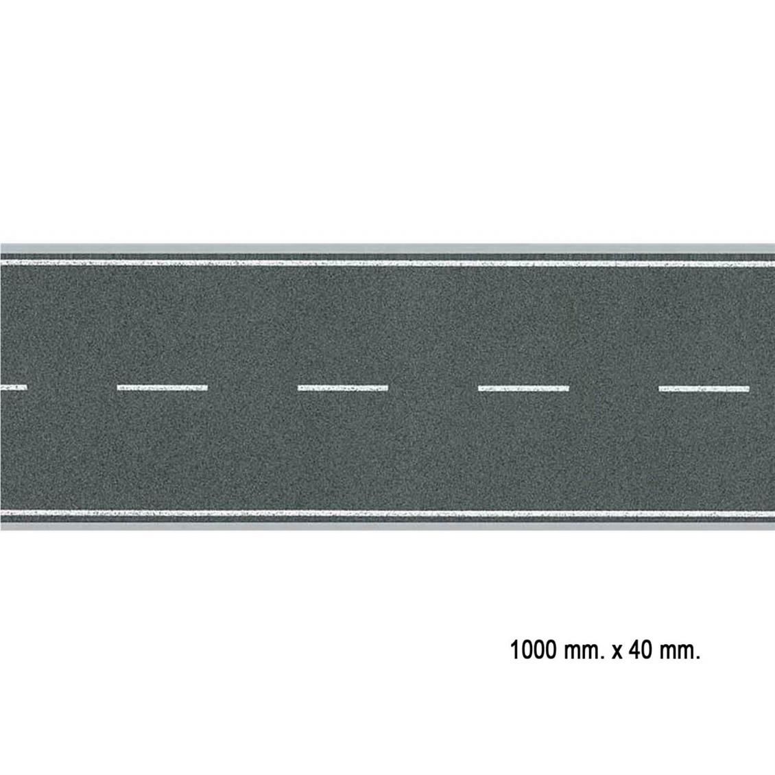 Faller 272458 1/160 Çift Şeritli Yol Dokusu, Flexıble, 4 X 100 Cm.
