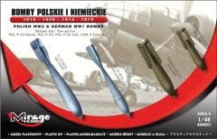 448001 1/48 POLISH WW2 and GERMAN WW1 BOMBS 1918 1