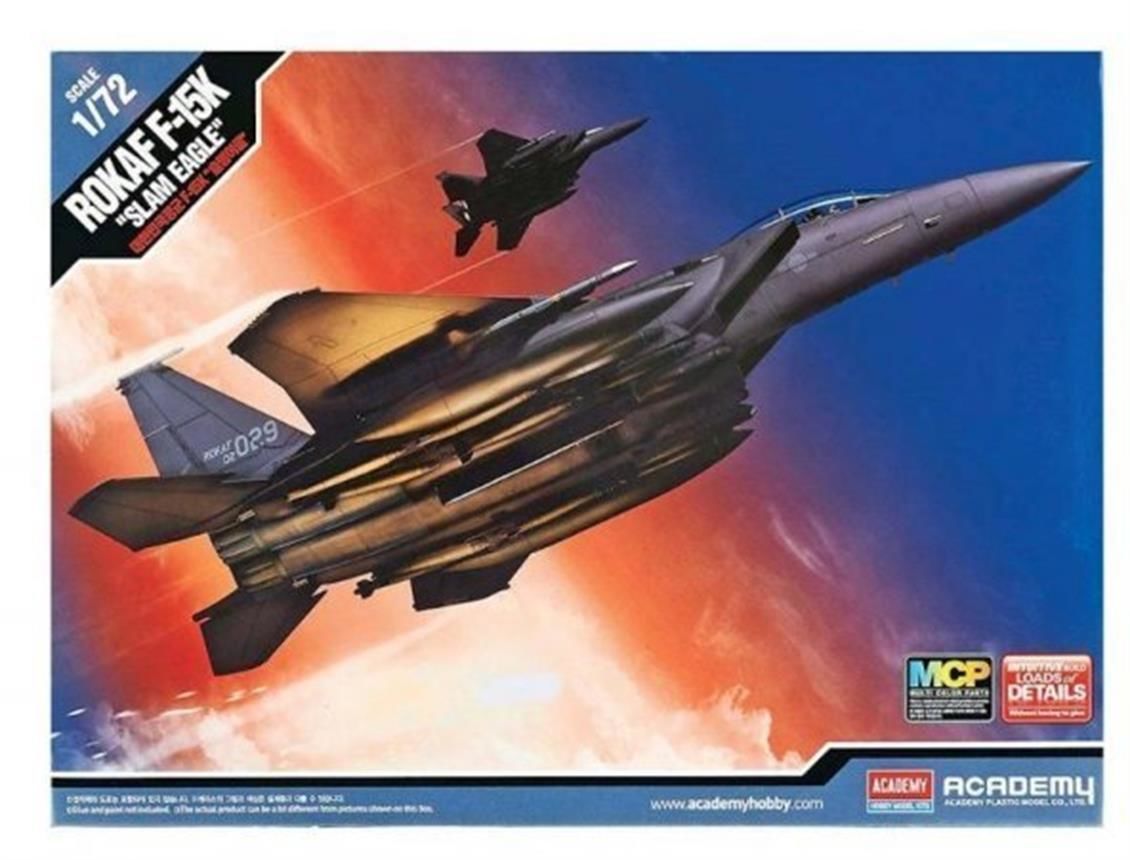 Academy 12554 1/72 ROKAF F-15K Slam Eagle Savaş Uçağı Demonte Plastik Maketi
