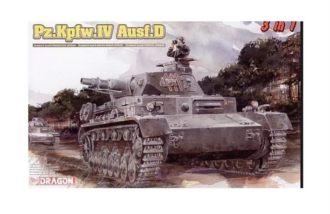 6265 1/35 PZ.KPFW.IV AUSF.D - 3 IN 1 -  PLASTİK MA