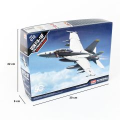 Academy 12567 1/72 USN F/A-18F (VFA-2 Bounty Hunters) Savaş Uçağı Demonte Plastik Maketi