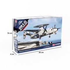 Academy 12623 1/144 USN E-2C VAW-113 (Black Eagles) Hava Radar Uçağı Demonte Plastik Maketi