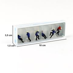 Preiser 14206 1/87 Ölçek Teçhizatlı İtfaiyeci Figürleri
