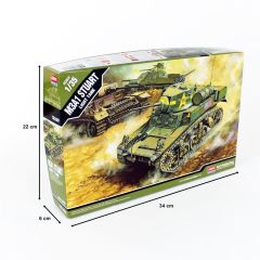 Academy 13269 1/35 US M3A1 Stuart Hafif Tankı Demonte Plastik Maketi