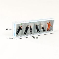 Preiser 14140 1/87 Ölçek Demiryolu Personeli (DB 1989) Figürleri